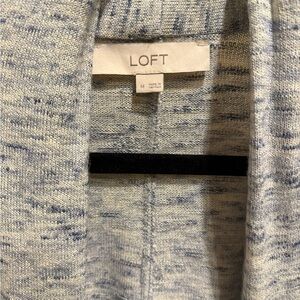 LOFT Light Blue Speckled Cardigan